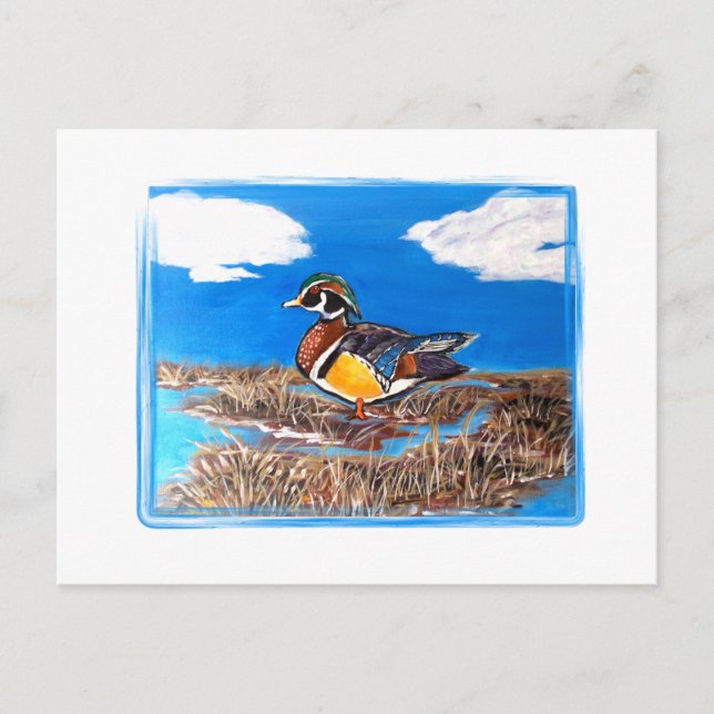WOOD DUCK POSTCARD (Front)