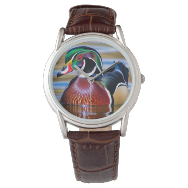 Wood Duck Watch for Men, Duck Hunting Watch (Front)
