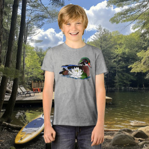 Wood Duck Water Lily Tri-Blend Shirt