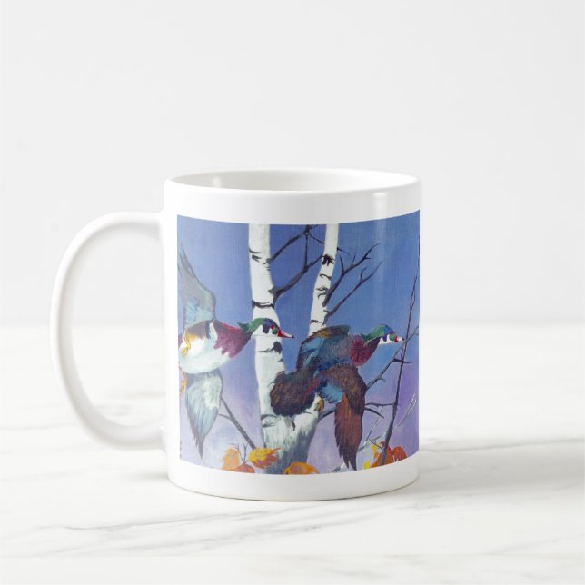 Wood Duck Wildlife Coffee Mug (Left)