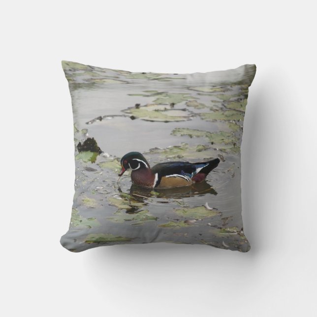 Wood Ducks Custom Pillow (Front)