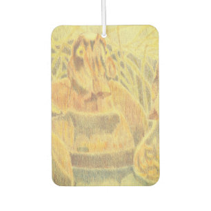 Wood Ducks on Pond Car Air Freshener