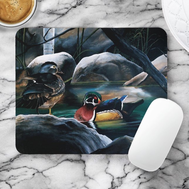 Wood Ducks Pond Mouse Pad (Creator Uploaded)