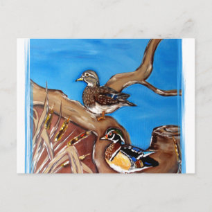 WOOD DUCKS POSTCARD