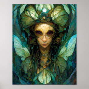 Wood Elf Fairy Fantasy Art Poster