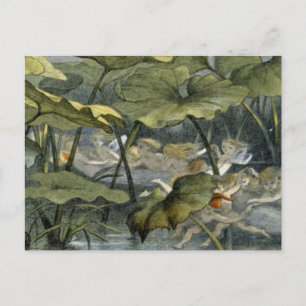 Wood Elves at Play, illustration from 'In Fairylan Postcard