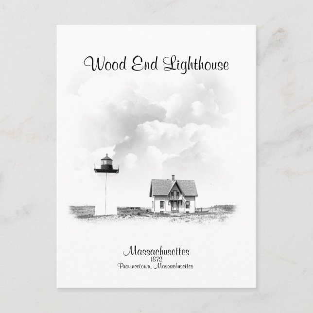 Wood End Lighthouse - Massachusetts Postcard (Front)