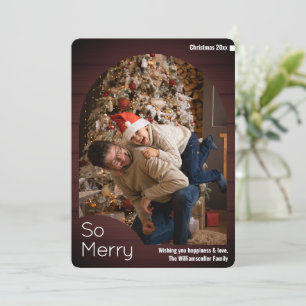 Wood Family Photo Christmas Holiday Card