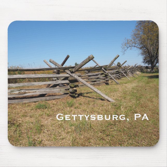wood fence in Gettysburg PA Mouse Pad (Front)