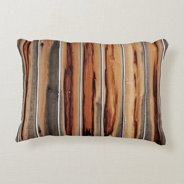Wood Fence Texture Cool Unique Decorative Cushion (Back)