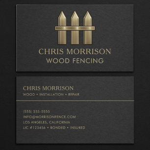 Wood Fencing Business Card