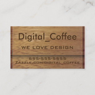 Wood Finish Business Card