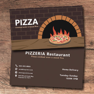 Wood-fired Oven - Pizza Business Card