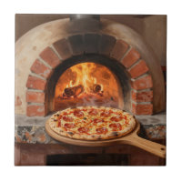 Wood-Fired Pepperoni Pizza Rustic Italian