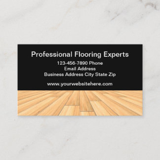 Wood Flooring Services Business Cards