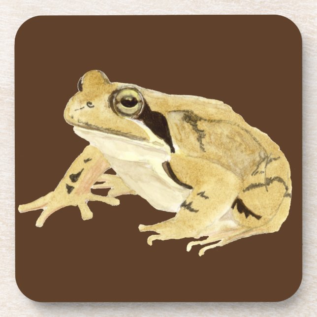 Wood Frog Coaster (Front)