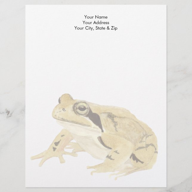 Wood Frog Custom Letterhead (Front)