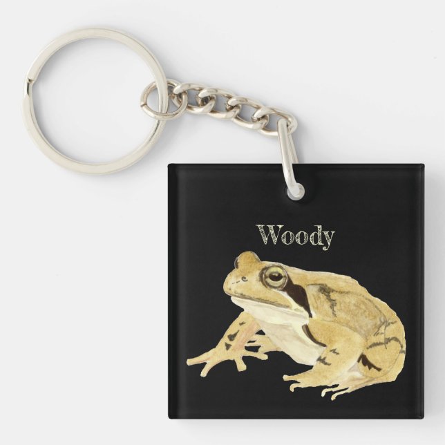 Wood Frog Keychain (Front)