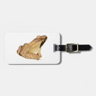 Wood Frog Luggage Tag