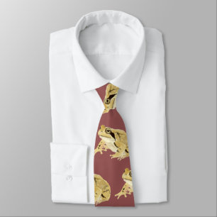 Wood Frog Neck Tie