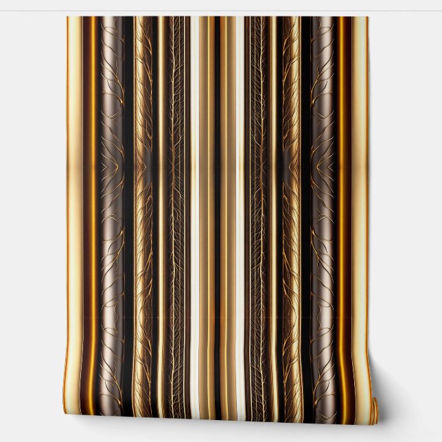 Wood Gold Modern Art Lamperia Collection Wallpaper (Unrolling)