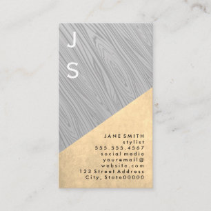 Wood Grain and Texture Business Card