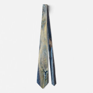 Wood Grain Blue-Brown Mens Tie