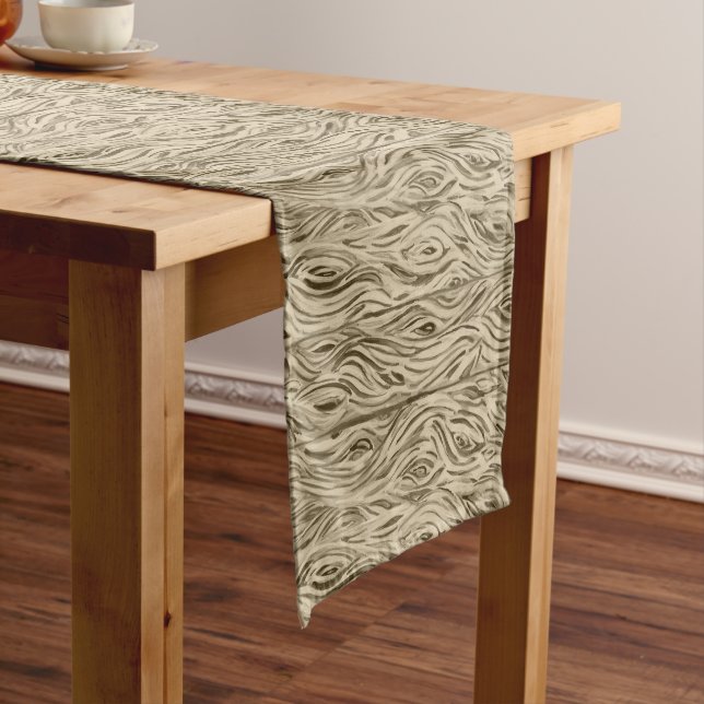Wood Grain Board French Wine Barrel table runner (In Situ)