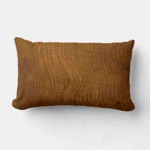wood grain from oak tree lumbar cushion