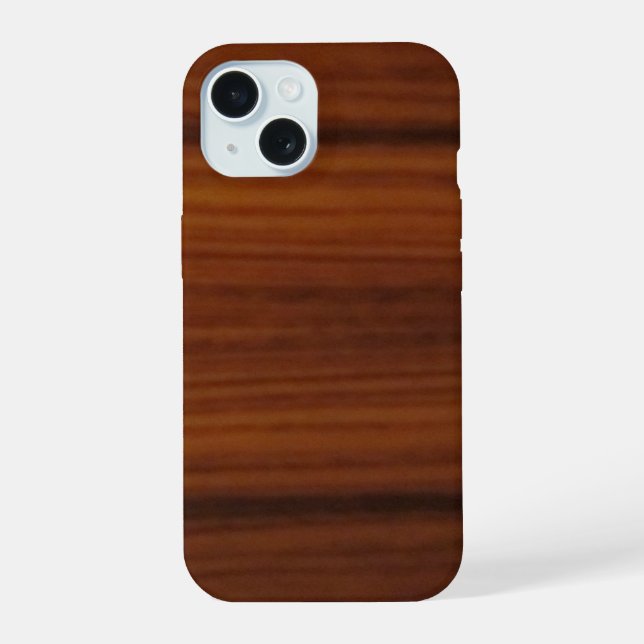 wood grain iPhone 15 case (Back)