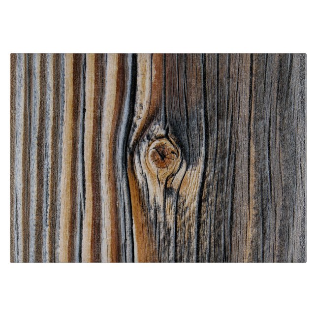 Wood Grain Knot Texture Cutting Board (Front)