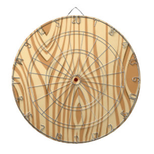 WOOD GRAIN PATTERN DARTBOARD