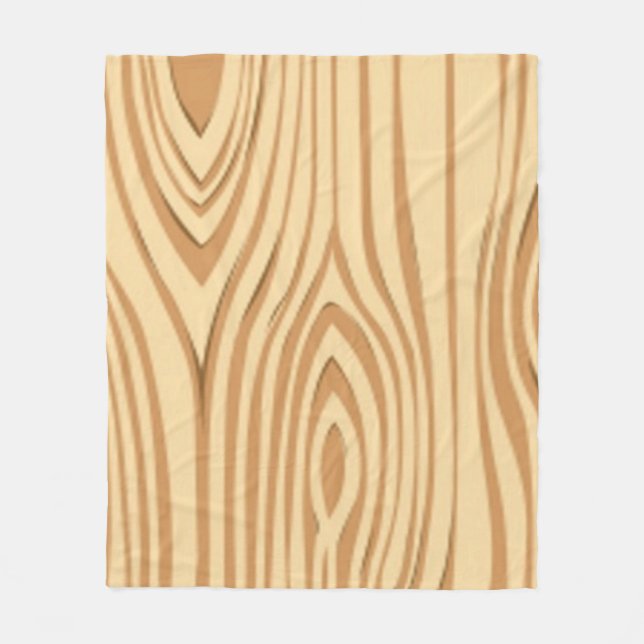 WOOD GRAIN PATTERN FLEECE BLANKET (Front)