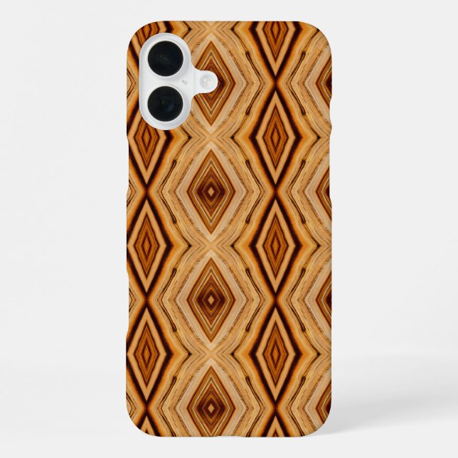 Wood Grain Pattern iPhone Case (Back)