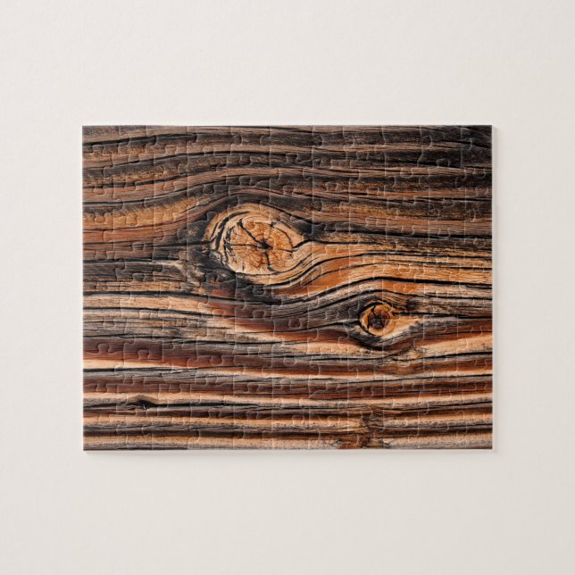 Wood Grain Pattern Jigsaw Puzzle (Horizontal)