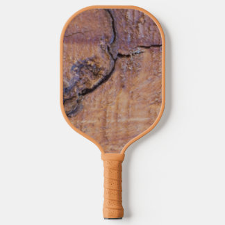 Wood grain pickleball paddle
