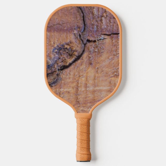 Wood grain pickleball paddle (Front)