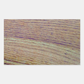 Wood Grain Rectangular Sticker