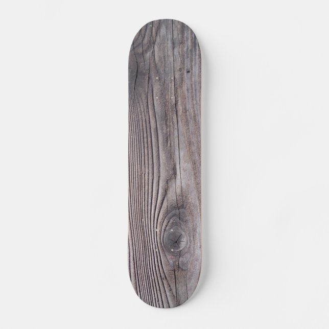 Wood Grain Skate Board Deck Skateboard Art Design (Front)