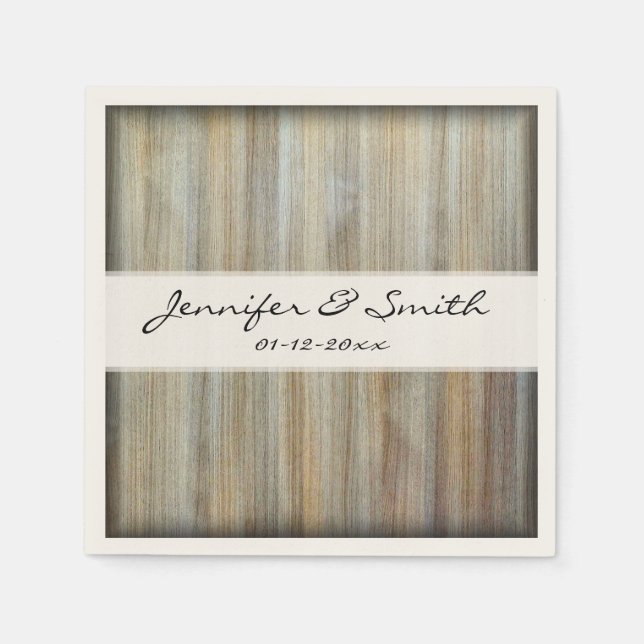 Wood Grain Texture #2 Napkin (Front)
