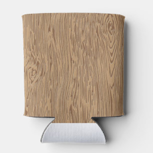 Wood grain texture can cooler