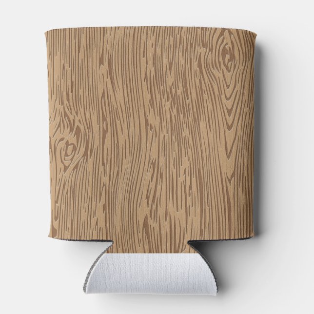 Wood grain texture can cooler (Back)