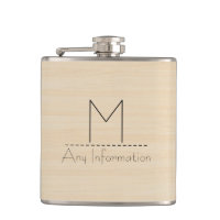 Wood Grain Texture Monogram