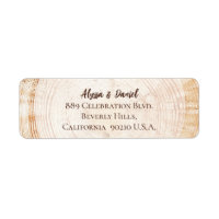 Wood grain tree bark rustic wedding Custom Script
