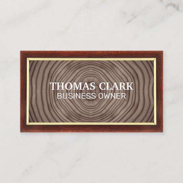 Wood Grain | Wall Grunge Business Card (Front)