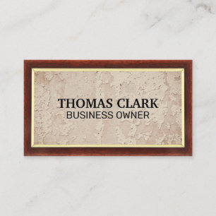Wood Grain Wall Grunge Business Card