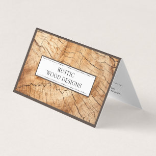 Wood Grain Woodworker Carpenter Business Card