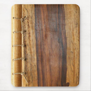 Wood Grained Laced Mouse Pad