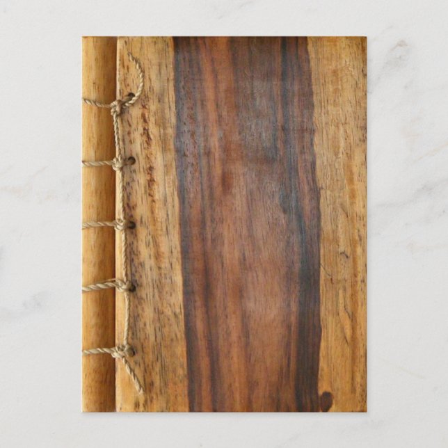 Wood Grained Laced Postcard. Postcard (Front)
