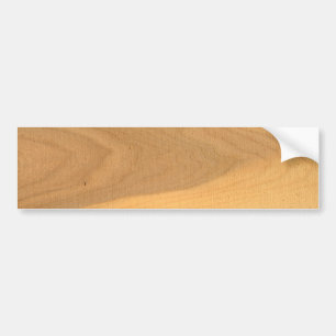 Wood grains on a sawn plank bumper sticker